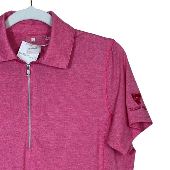 Kate Lord Sade‎ Golf Polo Passion Heather Women’s Small Island View CC Logo - Picture 4 of 13
